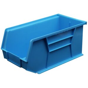 Stack & Hang Parts Storage Bin – Small Plastic Container – Size 7 – 37.5 x 21 x 18 cm – Blue – BIN-7-BLUE