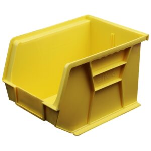 Stack & Hang Parts Storage Bin – Small Plastic Container – Size 6 – 28 x 21 x 18 cm – Yellow – BIN-6-YELLOW