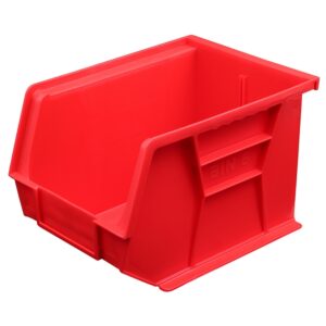 Stack & Hang Parts Storage Bin – Small Plastic Container – Size 6 – 28 x 21 x 18 cm – Red – BIN-6-RED