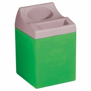 Plastic Recycle Battery Bin – Modulus – 33 x 33 x 66cm – Colour Options – RECMDBBGN