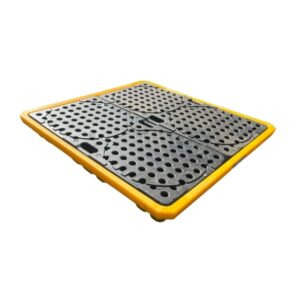 Drum Spill Deck – 4 Drum Capacity – Polyethylene – 135 x 135 x 15 cm – SPP103