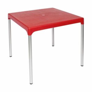 Plastic Square Table – Chelsea – 4 Seater – Colour Options