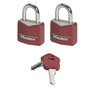 Aluminium Padlock – Keyed – 20mm – Pack of 2 – MA350220-red