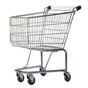 Steel Shopping Trolley – Metal Mesh – 100L