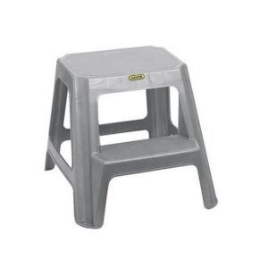 Plastic Step Stool – 2 Step – 29 x 22 x 22cm – Grey