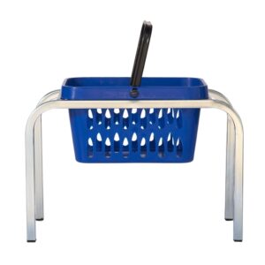 Steel Shopping Basket Stand – No Castors – 65 x 34 x 40cm