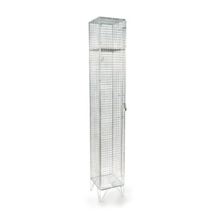 Wire Mesh Locker – Electro Plated – 1 Door – 180 x 30 x 45cm