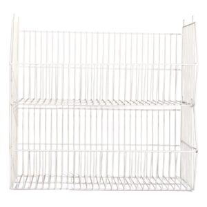 Steel Stacking Basket – White – 88 x 40 x 40 cm – Pack of 2