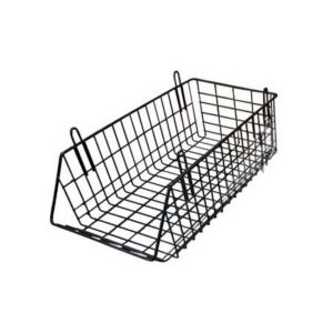 Steel Wire Mesh Bacon Basket – Black – 24 x 56 x 13.5cm