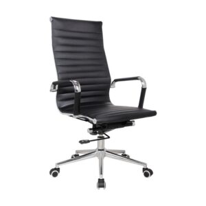 High Back Office Chair – Eames PU Leather – Tilt – Gas Height – Colour Options