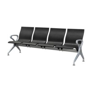 Airport Bench – Public Seating – Polyurethane – Indoor Use – Flat Packed – Four Seater – 237 x 67 x 87 cm