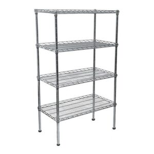 Wire Steel Shelving 4 Shelves – 150 x 90 x 45 cm