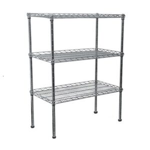 Wire Steel Shelving 3 Shelves – 150 x 90 x 45 cm