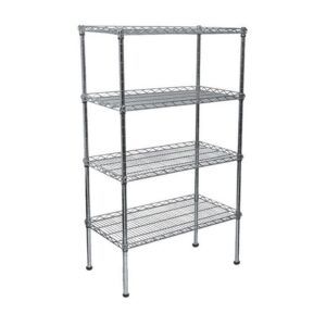 Wire Steel Shelving 4 Shelves – 150 x 120 x 45 cm