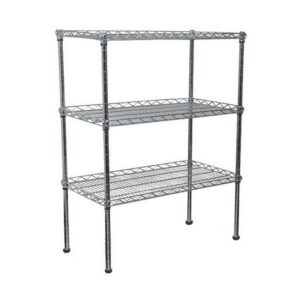 Wire Steel Shelving 3 Shelves – 150 x 120 x 45 cm