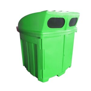 Recycle Bin – Plastic – 1000L – 126 x 103 x 153 cm