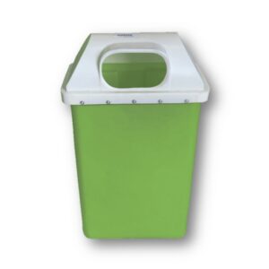 Recycle Bin with Lid – Plastic – 50L – 39 x 22 x 74 cm