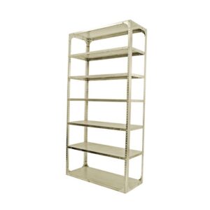 Bolted Shelving Steel Bay 7 Shelves – Uni-Angle – Seven Shelf Kit – Painted – 304.8 x 91.4 x 30.5 cm