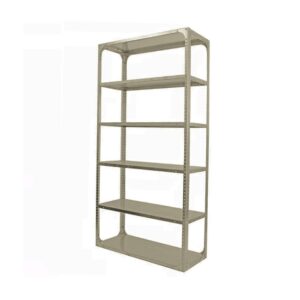 Bolted Shelving Steel Bay 6 Shelves – Uni-Angle – Six Shelf Kit – Painted – 213.4 x 91.4 x 30.5 cm