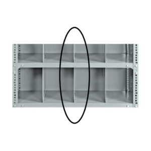 Bolted Shelving Steel Shelf Divider – Uni-Angle – Galvanised – 30.5 x 38.1 cm