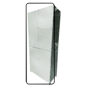 Bolted Shelving Steel Back Panel – Uni-Angle – Galvanised – 99.0 x 91.4 cm