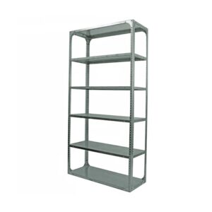 Bolted Shelving Steel Bay 6 Shelves – Uni-Angle – Six Shelf Kit – Galvanised – 304.8 x 91.4 x 38.1 cm