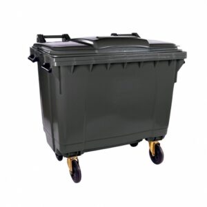 1100L Wheelie Bin – 4 Wheel – Bulk Bin – Plastic – Black
