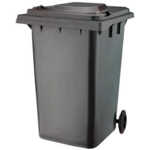 360L Wheelie Bin – 2 Wheel – Plastic – Black