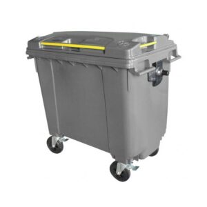 660L Wheelie Bin – 4 Wheel – Bulk Bin – Plastic – Grey