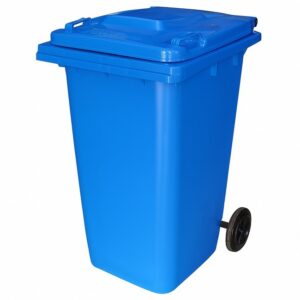 240L Wheelie Bin – 2 Wheel – Plastic – Blue