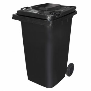 240L Wheelie Bin – 2 Wheel – Plastic – Black