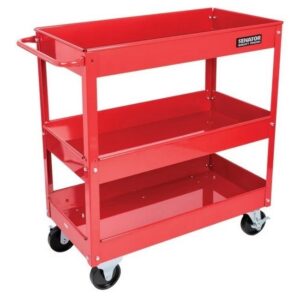 Senator Tool Tray Trolley – Steel – 136kg Load Capacity – 3 Tiers – 73.7 x 38.3 x 66.3 cm