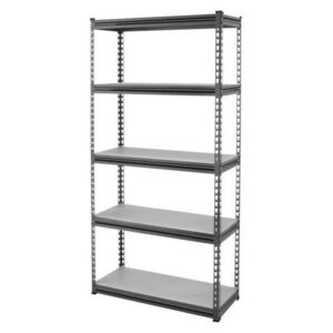 Matlock Standard Duty Shelving – Steel – 5 Shelves – Grey – 318kg Capacity – 46 x 91.5 x 183 cm