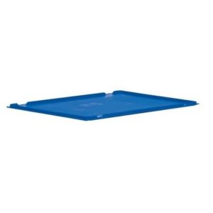 Matlock Euro Container Lid – Polypropylene – 40 cm x 30 cm – Blue – Fits Matlock Stacking Containers