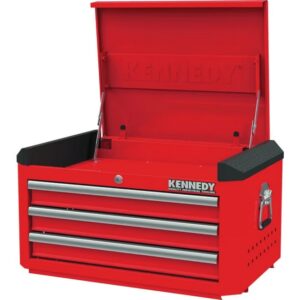 Kennedy Steel Tool Chest – 3 Drawers – 245kg Capacity – 37.5 x 70.6 x 46.1 cm