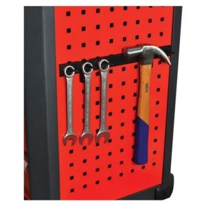 Kennedy Tool Cabinet & Chest – Hook Rack – Accommodates 7 Pieces – Ideal for Roller Cabinets – 7 x 33.5 x 6.5cm