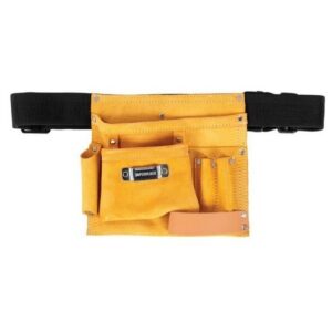 Kennedy Tool Belt – Leather – 5 Pockets – Brown – 21 x 22 cm