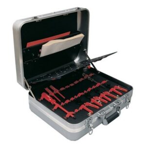 Kennedy Aluminium Tool Service Case – 2 x Tool Boards – 3 Compartments – Impact Resistant – Double Locking – 48 x 36 x 18.5 cm