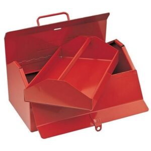 Kennedy Steel Tool Box – Red – Removable Tray – 48 x 20.5 x 18.5 cm