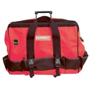 KennedyPro Wheeled Tool Bag – Polyester – Red & Black – 26 Pockets – 46 x 25 x 33.5cm