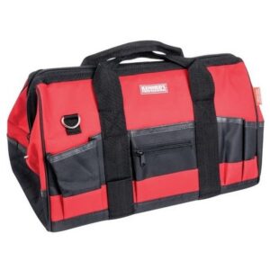 Kennedy Tool Tote Bag – Polyester – Black & Red – 28 Pockets – 44.5 x 28 x 30.5 cm