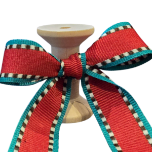 No 225 – Chocolate, Red, Light Cream & Peacock 20mm