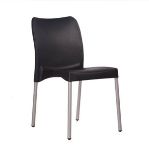 Bistro Armless Cafe Chair- Black