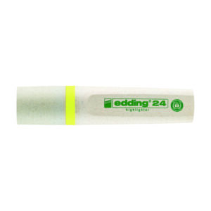 Highlighter Edding 24 EcoLine yellow, chisel tip environment