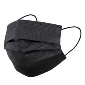 3Ply Disposable Black Face Masks With Ear-Loop (50’S)