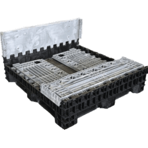 Collapsible Bin 34″ Solid Side Walls – 1140 X 1220 X 865H