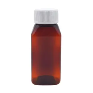 Bottle Rect Amber 100ml – 100s