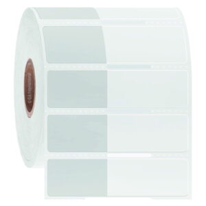 GA International Wrap-Around Cryogenic Thermal Transfer Labels, 25.4mm x 15.9mm, 34.9mm Wrap, White Roll with 1000 Labels