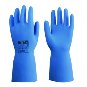 Chemical protective gloves Nitrex 612 XS (6) nitrile, blue, pack of 10 pair