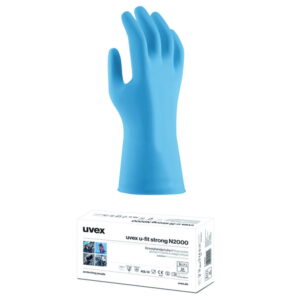Uvex Protective Gloves U-Fit Strong N2000, 290mm, Size XXL, Pack of 1 Box (50 Gloves)